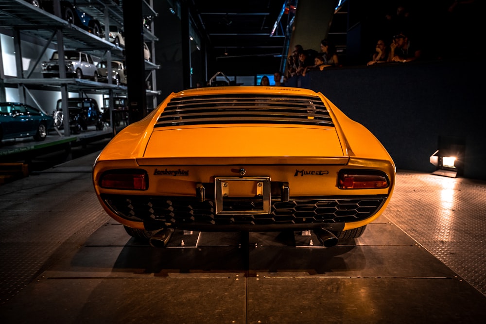yellow Lamborghini vehicle