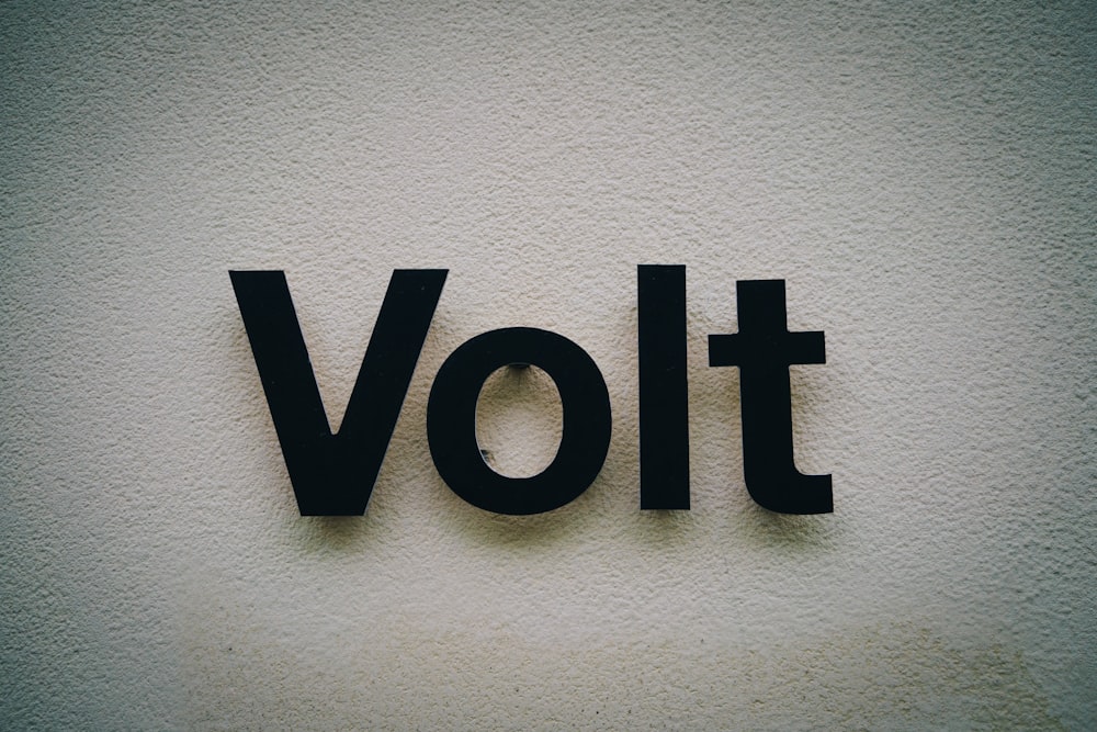 volt signage