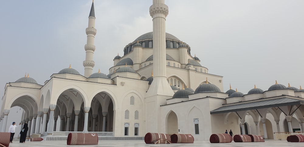 white concrete mosque