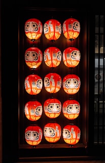 lighted paper lamps