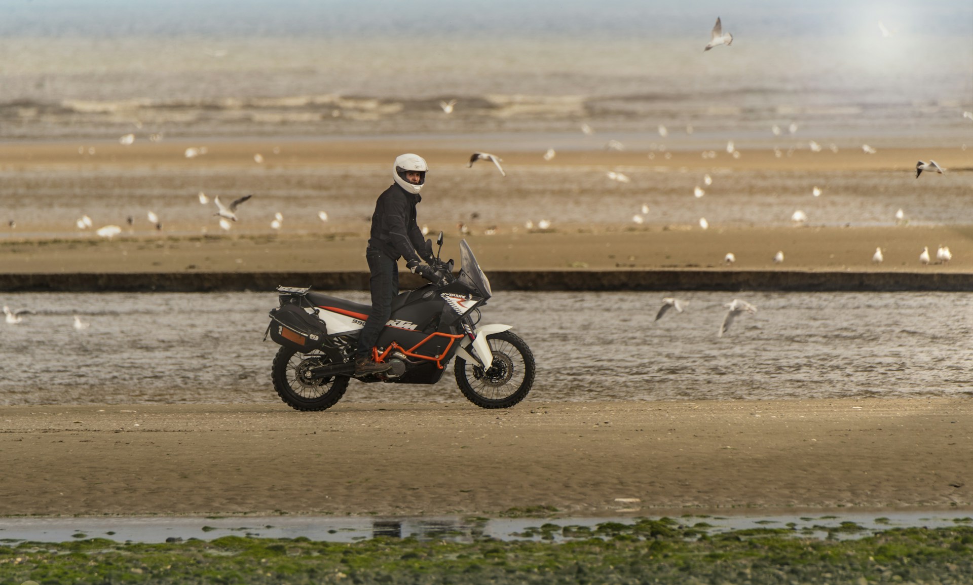 person riding motorcycle