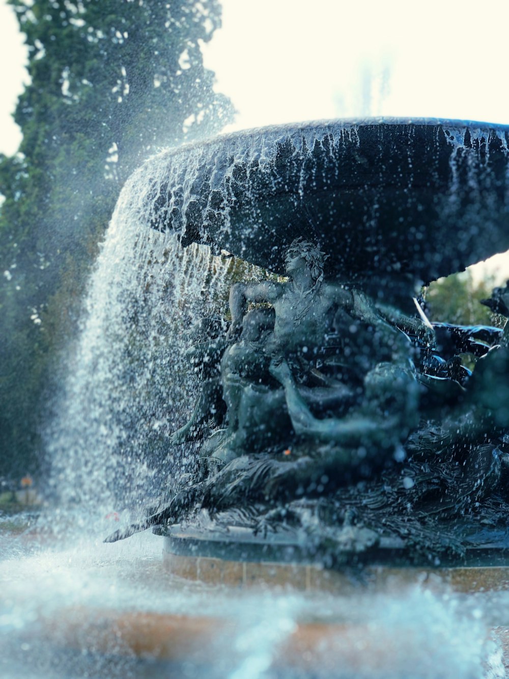 outdoor water fountain