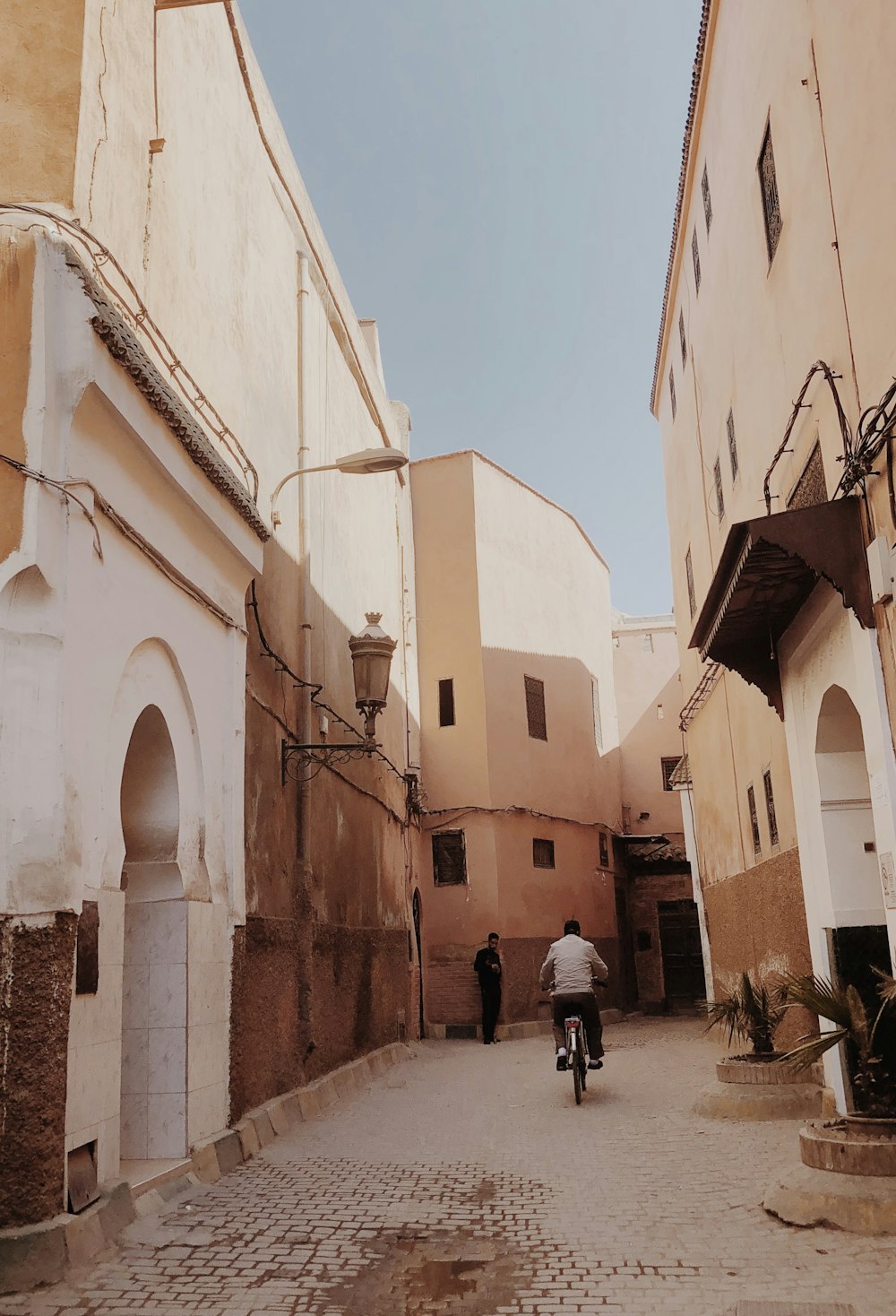 man riding bicycle