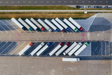 parked trucks