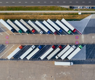 parked trucks