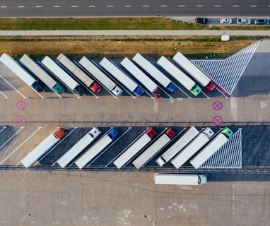 parked trucks