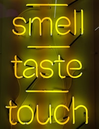 yellow neon signage