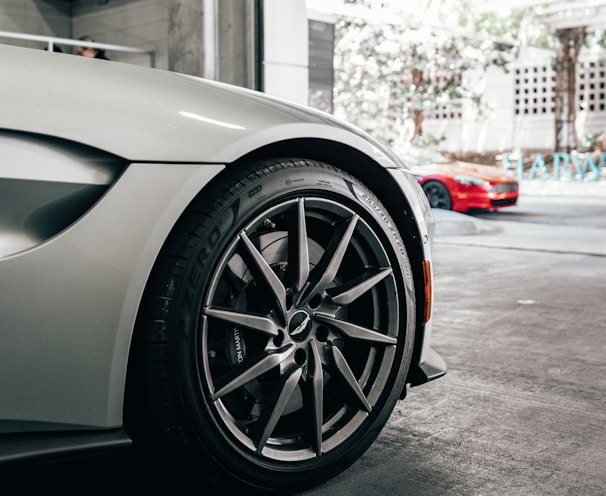 vehicle parked in garage