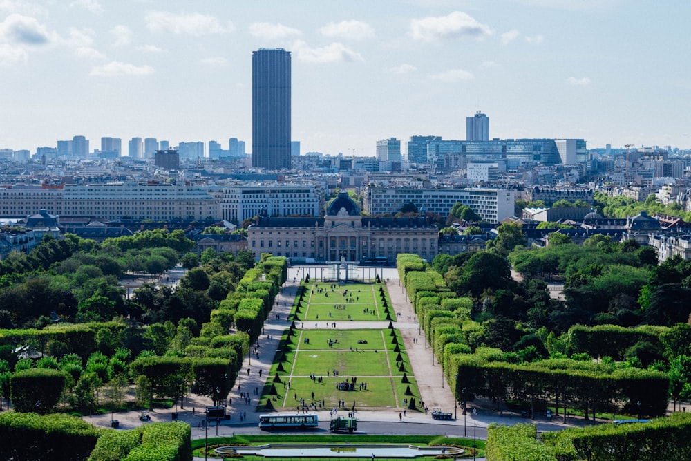 high angle photo of cityscape