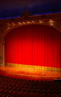 red and yellow stage