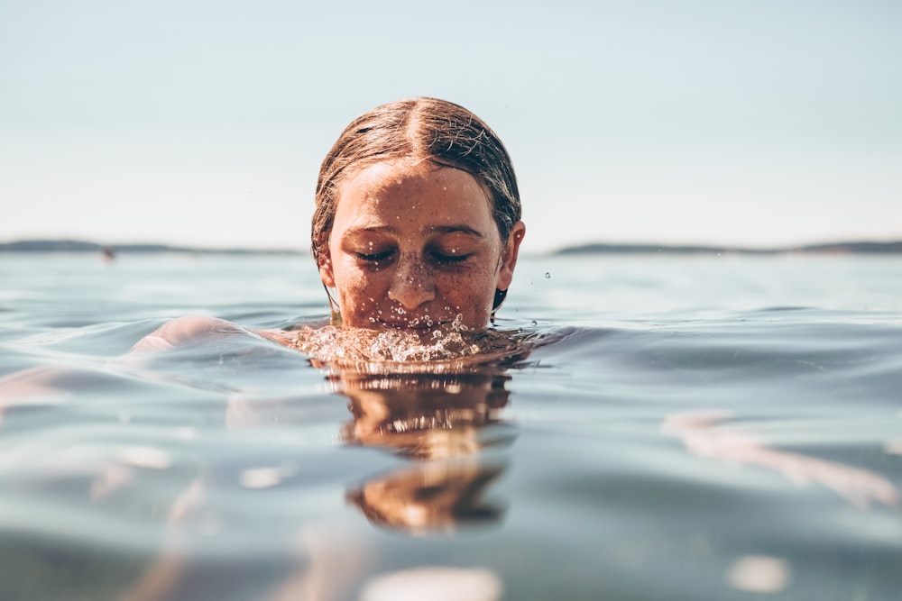 woman in water