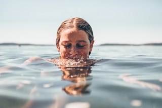 woman in water