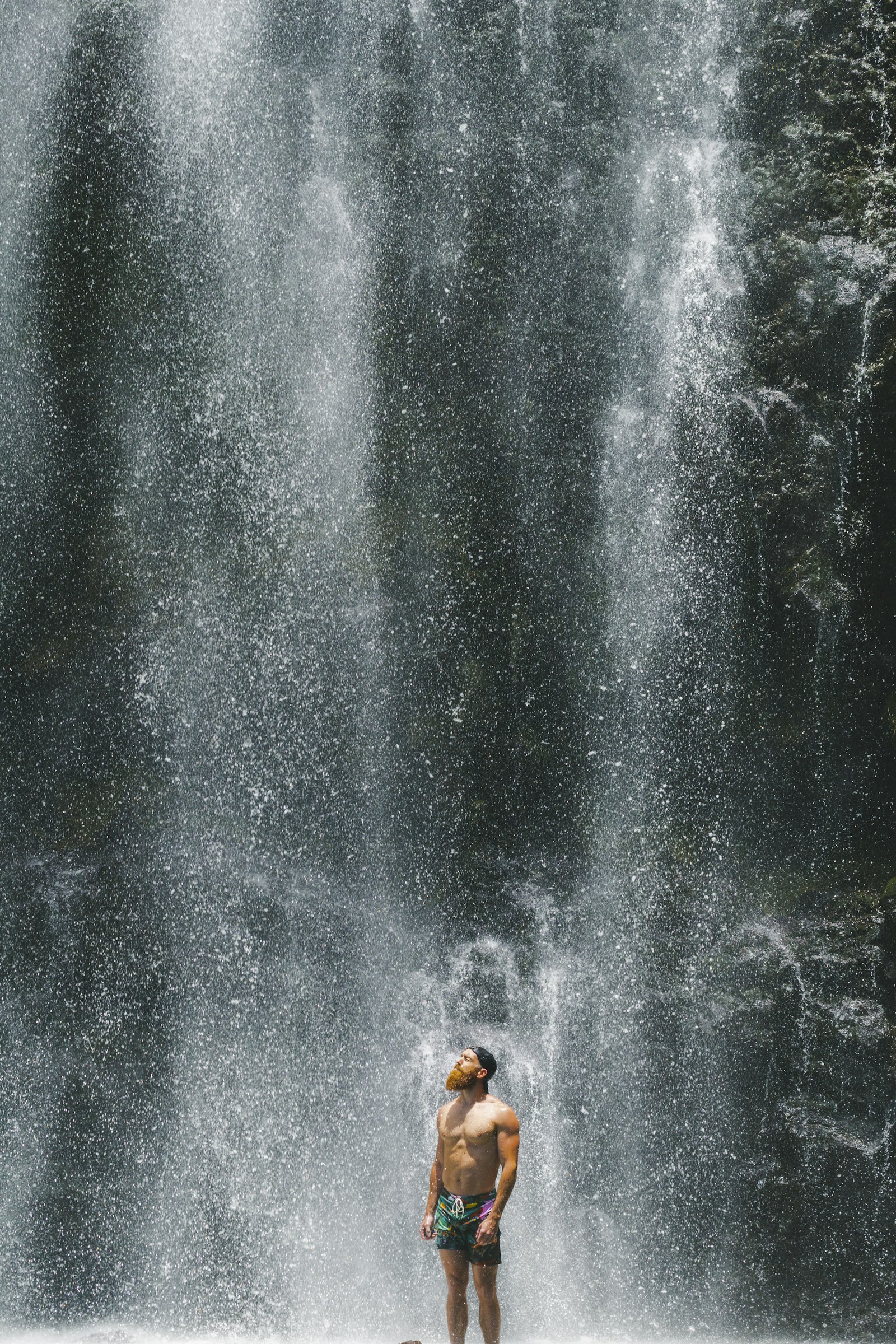 Canon EOS 6D Mark II + Canon EF 100mm F2.8L Macro IS USM sample photo. Man standing near waterfalls photography