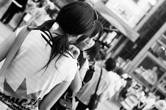 A candid shot of Malin and Jenny Berggren in conversation.