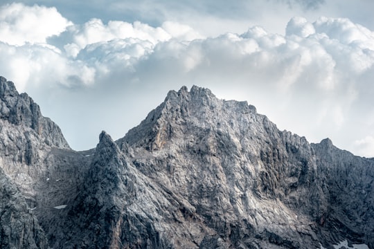 gray mountain in Wettersteingebirge Germany