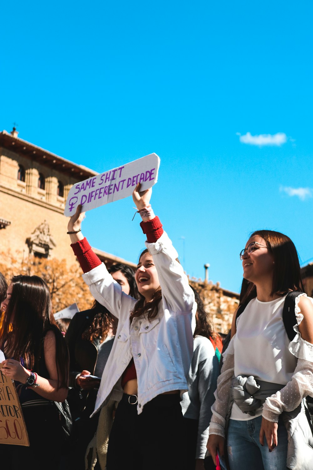 group of women under clear blue sky