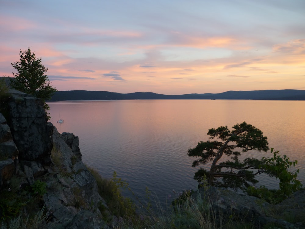 golden hour above body of water