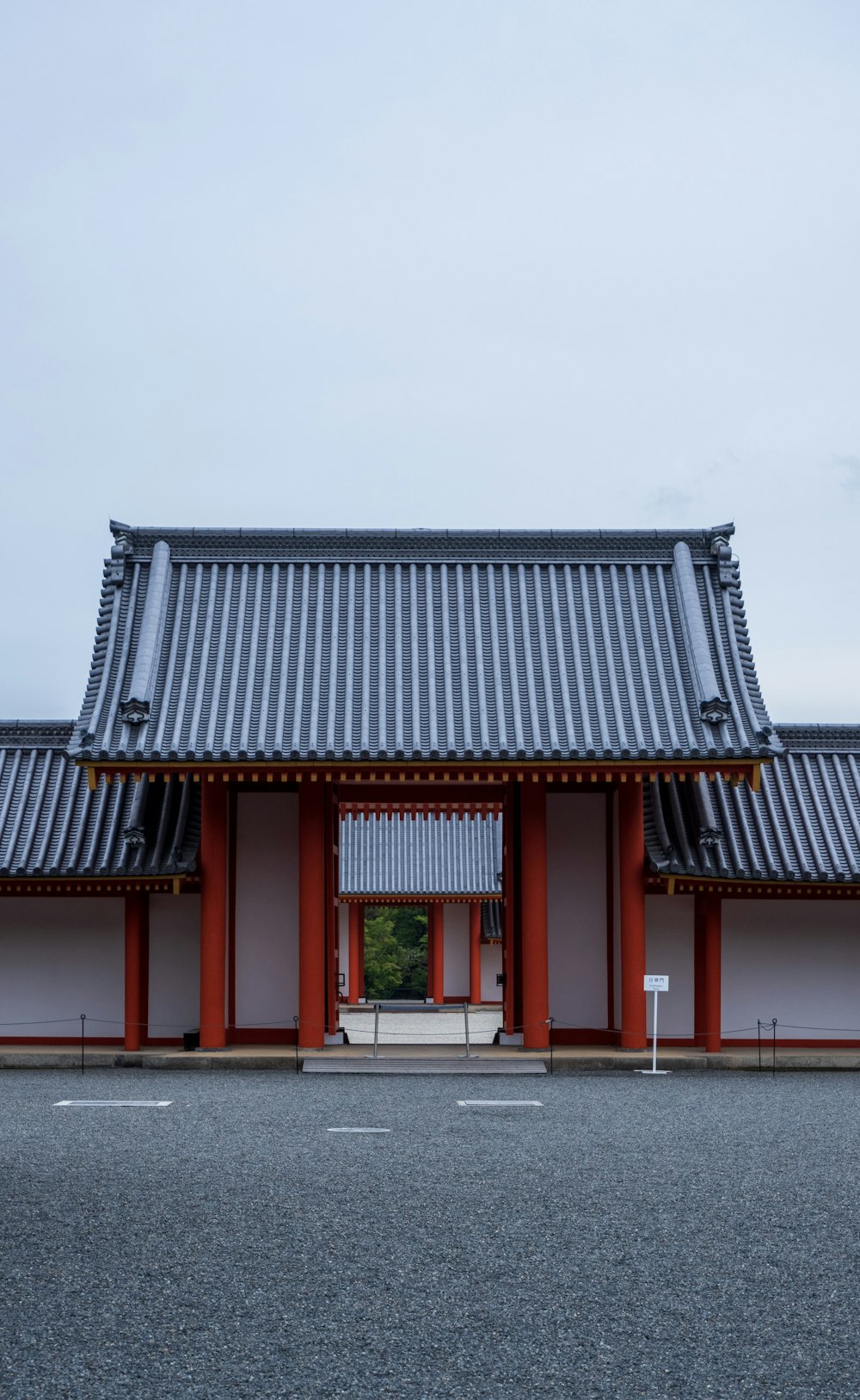 red and gray pagoda house