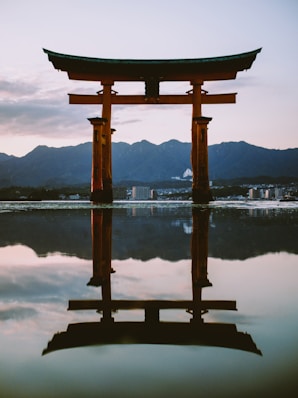 Japanese arch scenery