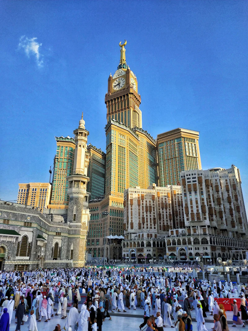Makkah Royal Clock Tower above the Haram