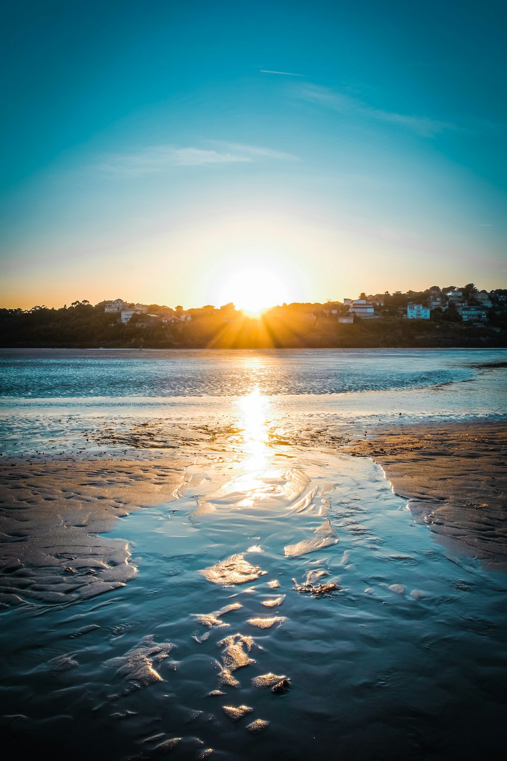 golden hour in beach