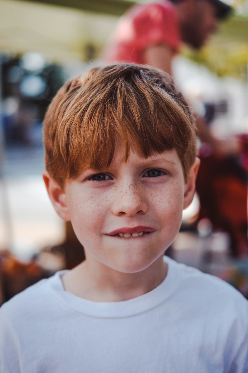 boy wearingwhite shirt