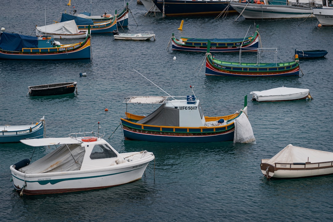 assorted-color boats