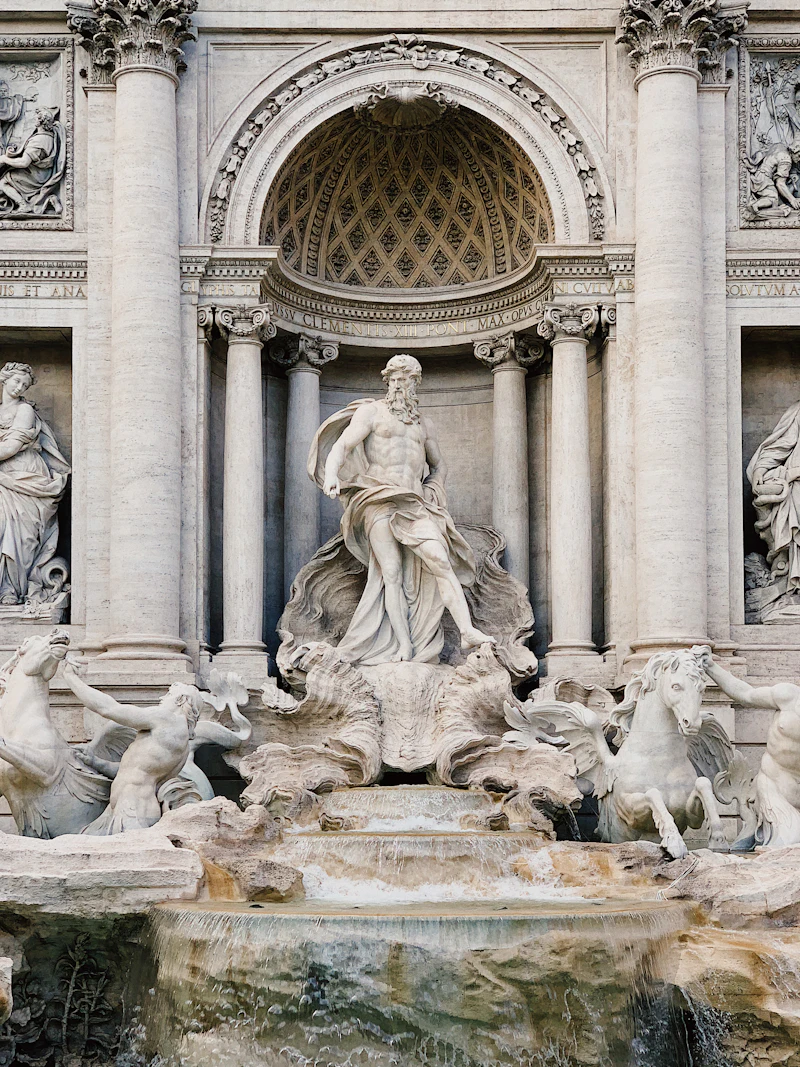 The Trevi Fountain near Rome's Centro Storico