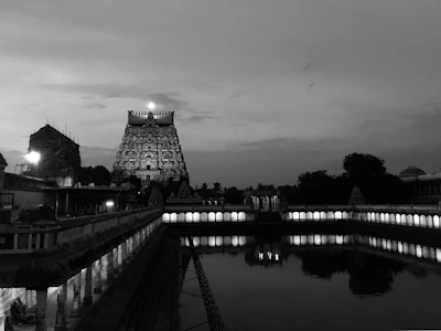 The serene and grand Ram Mandir in Ayodhya bathed in soft morning light.