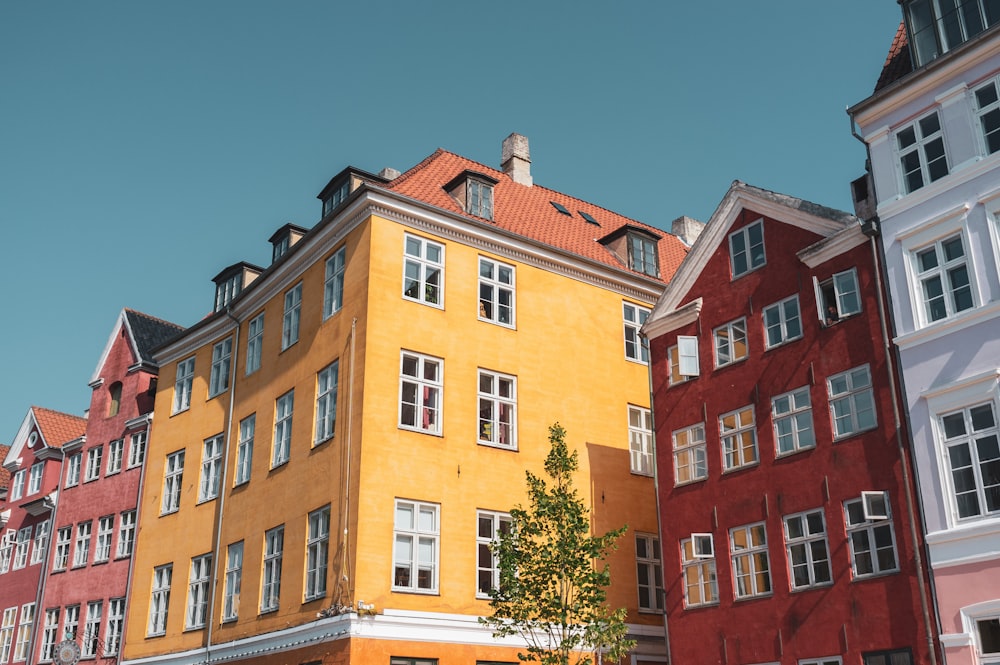 yellow painted building