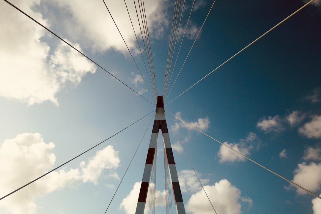 white and red bridge