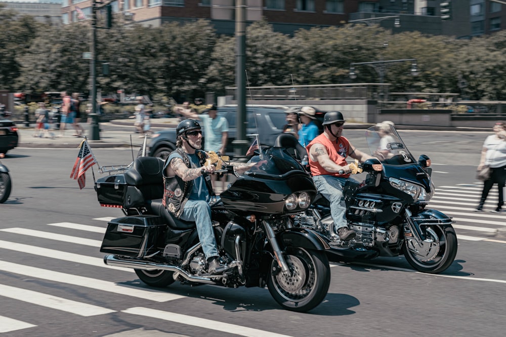 black and gray standard motorcycles