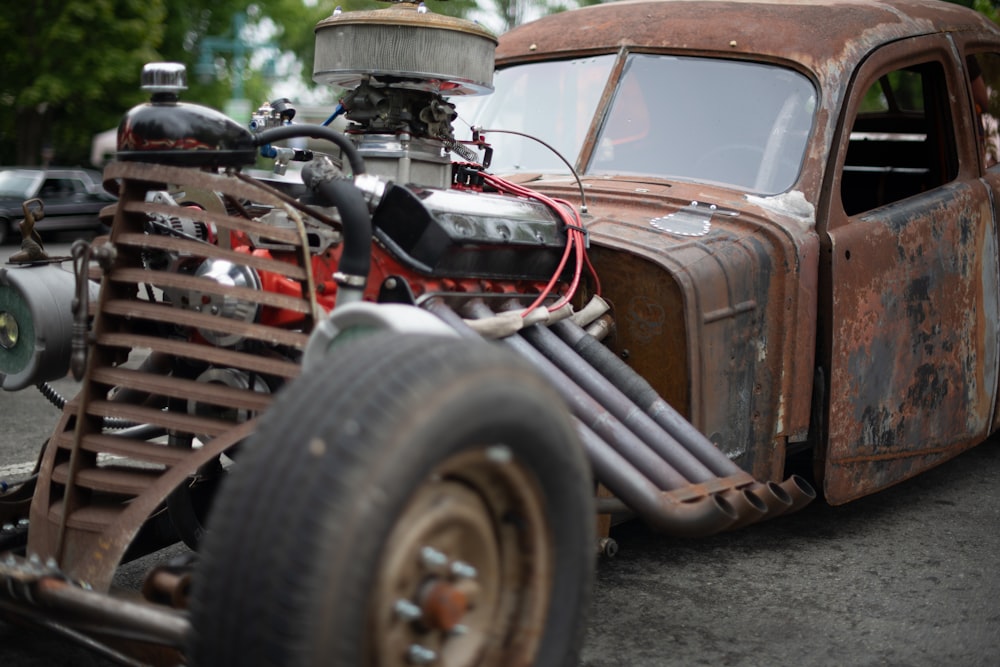 classic brown car