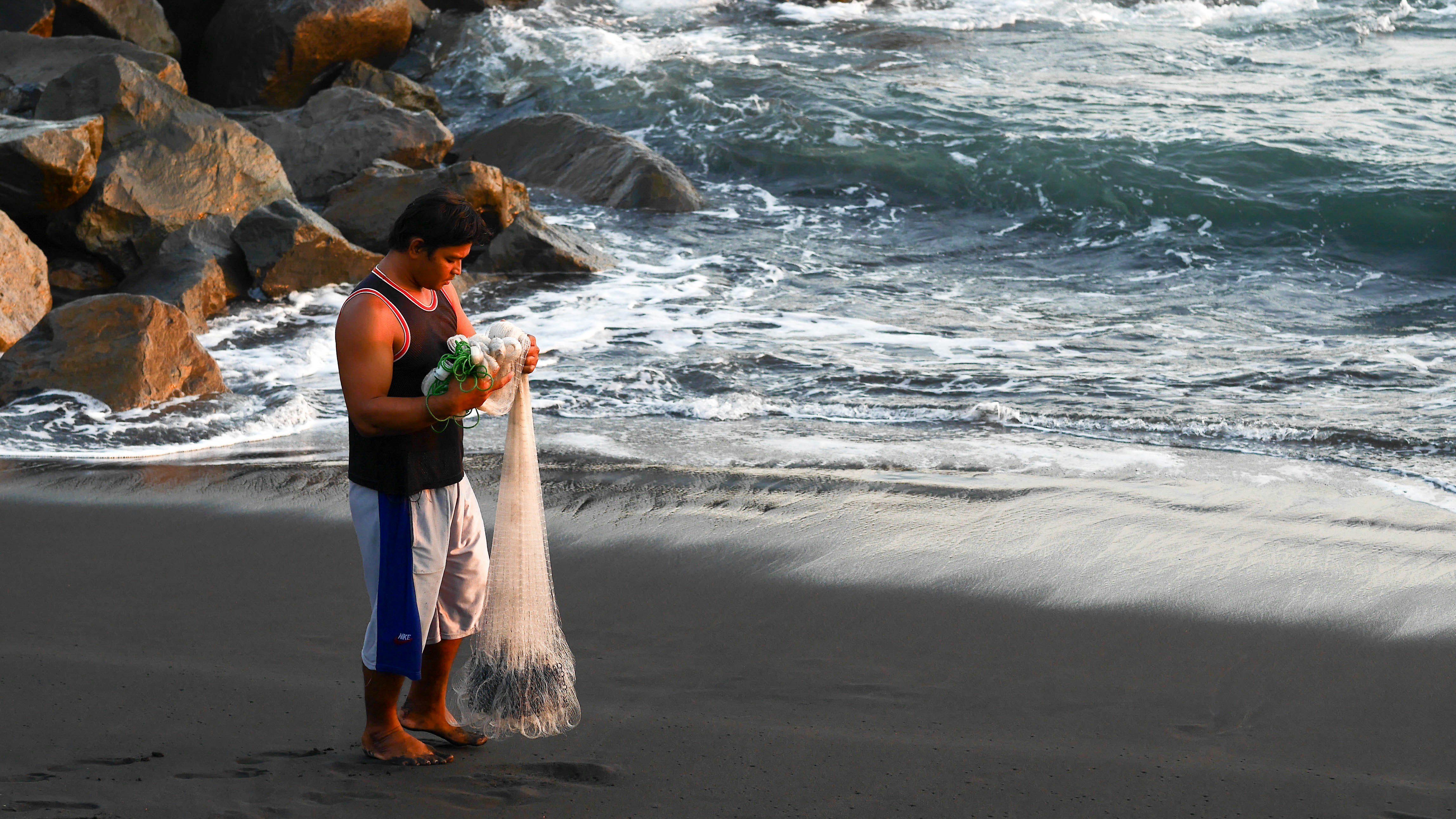 Wild woman ceremony on Mexican beach