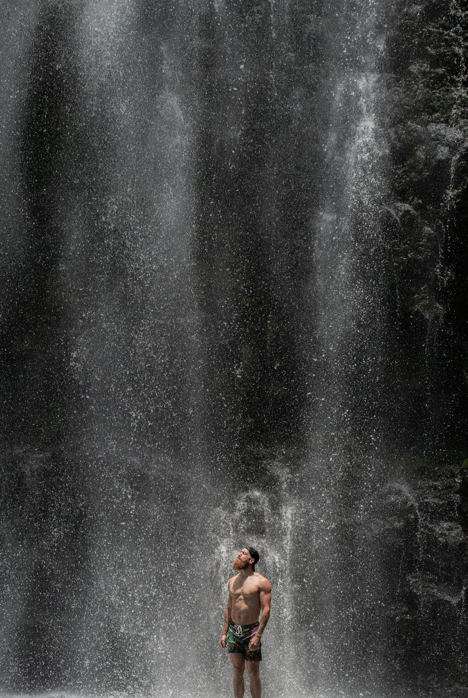 Canon EOS 6D Mark II + Canon EF 100mm F2.8L Macro IS USM sample photo. Man standing near waterfalls photography