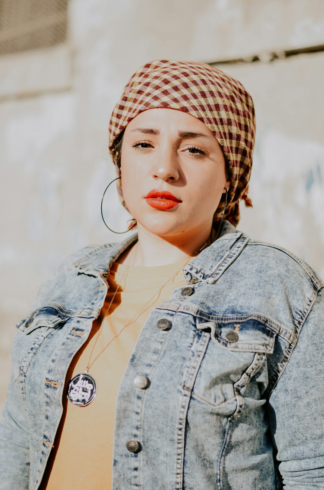 woman standing near wall