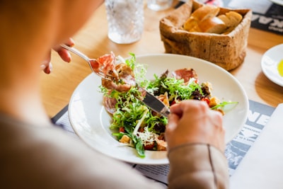 person eating food eat google meet background