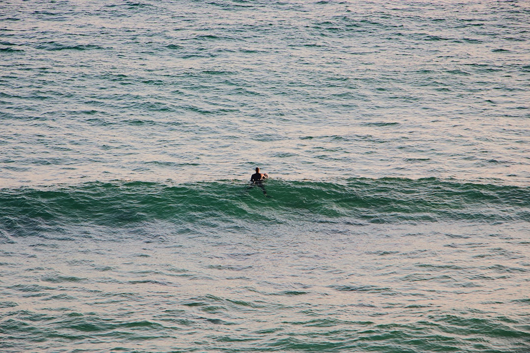 aerial photography body of water