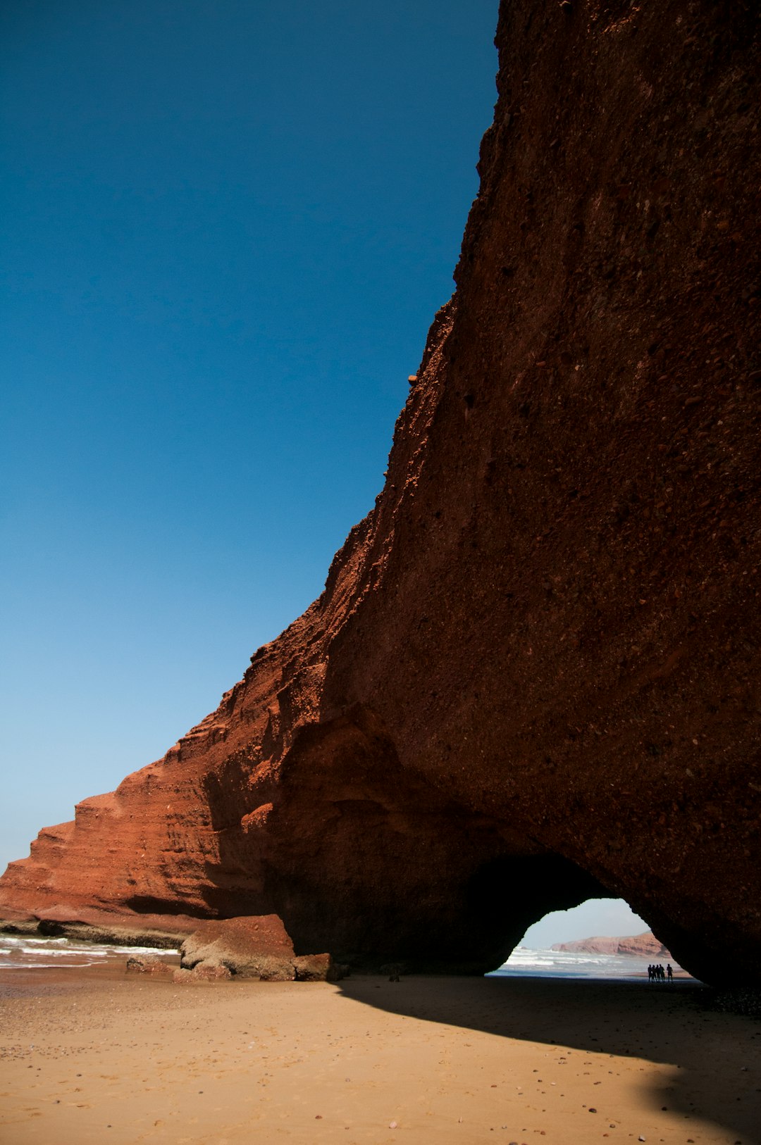 rock formation on shore