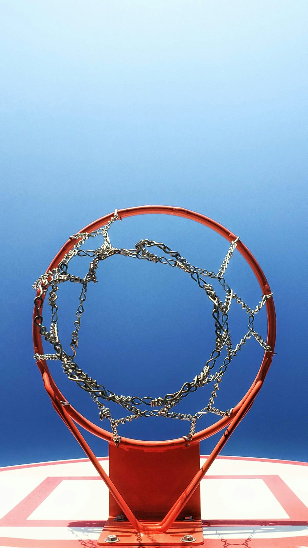 photo of basketball hoops