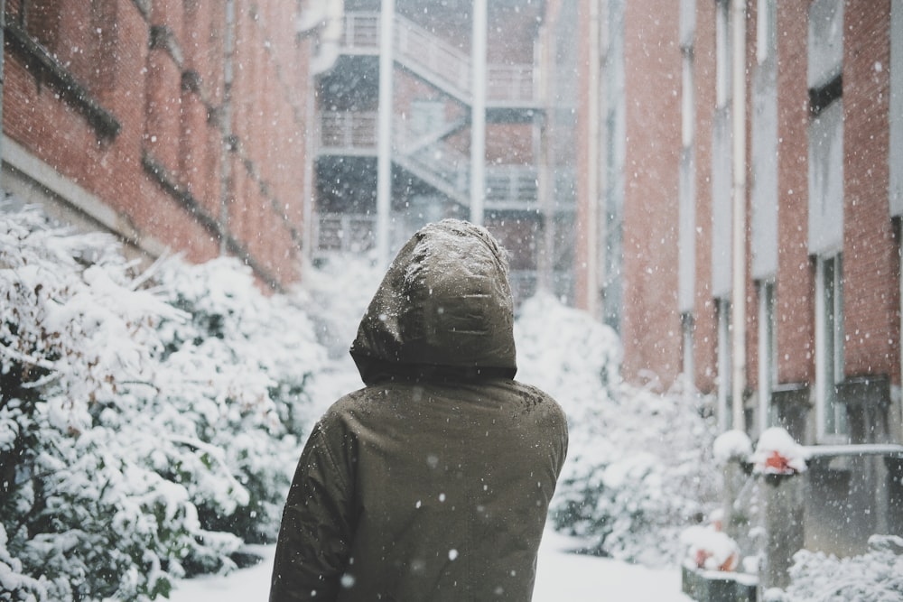 unknown person standing outdoors