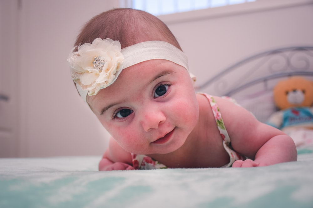 baby lying indoors