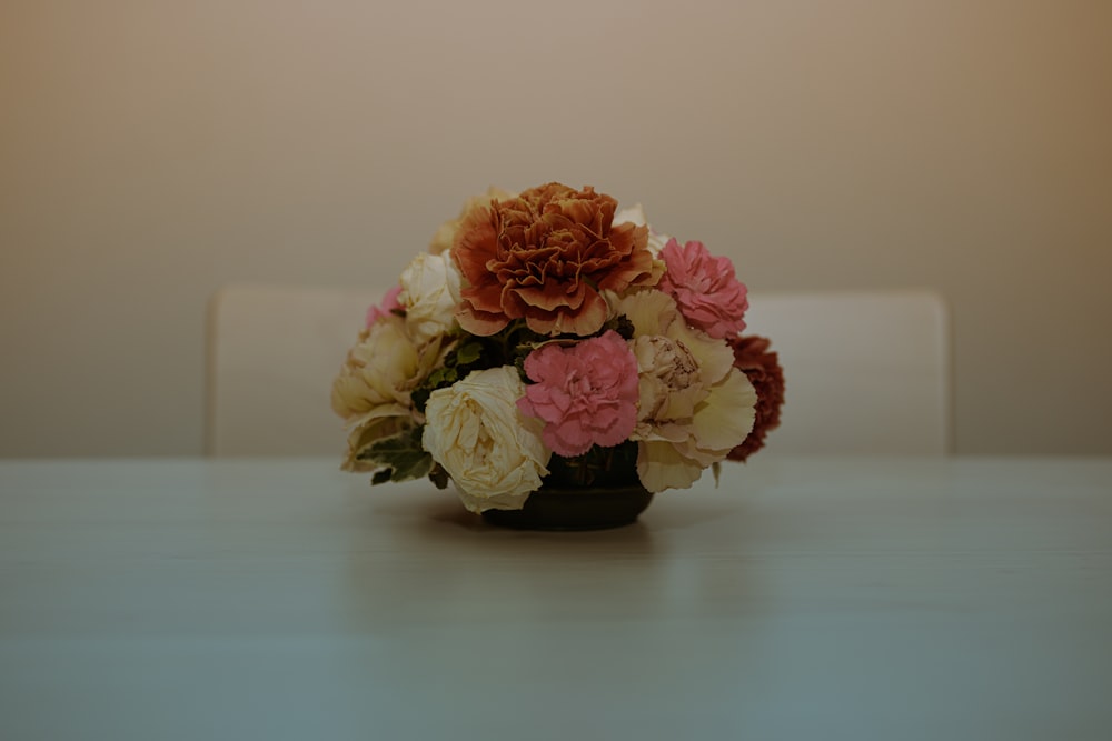 assorted-colored flowers