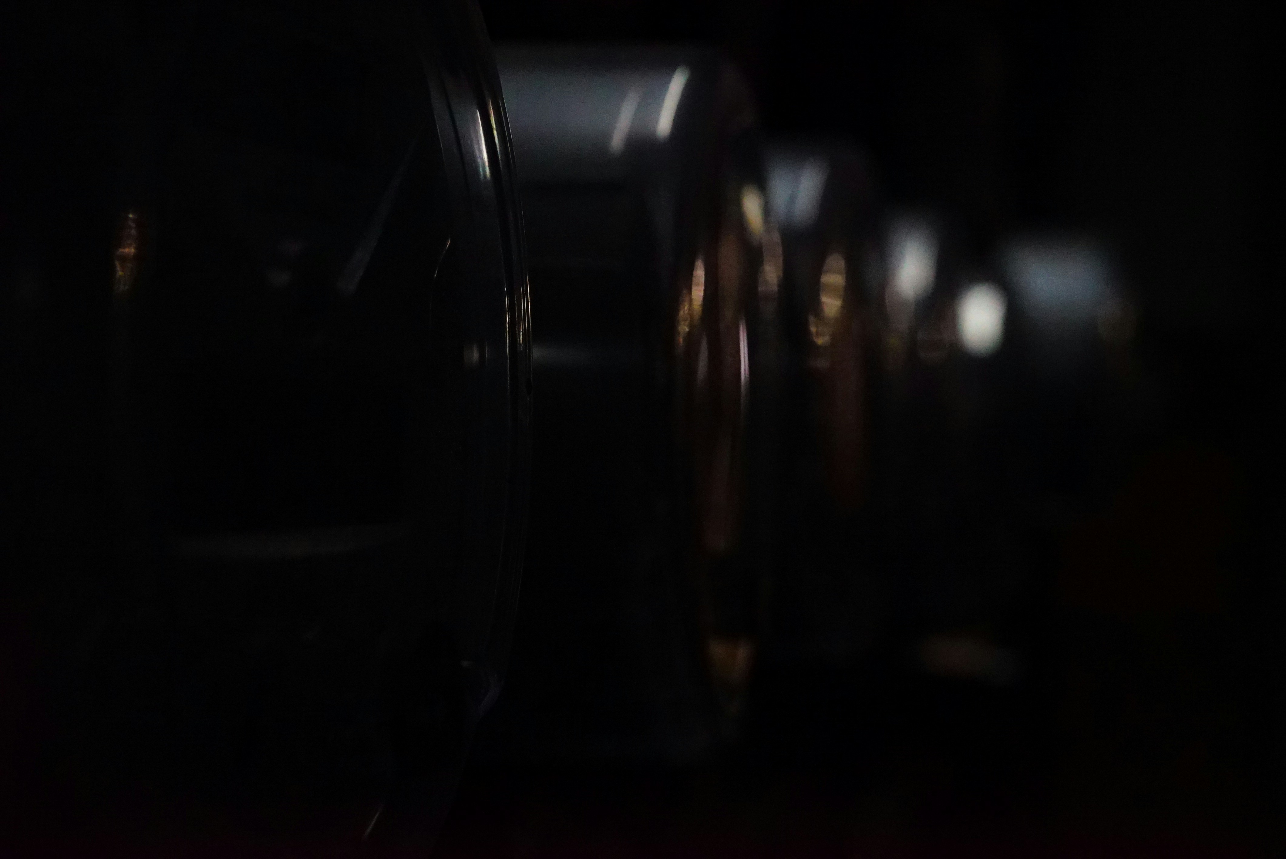 a close up of a camera in the dark