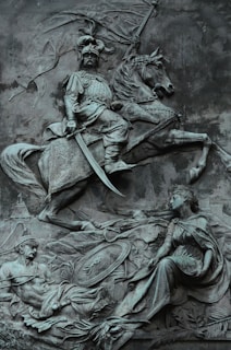 rearing horse sculpture