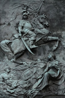 rearing horse sculpture