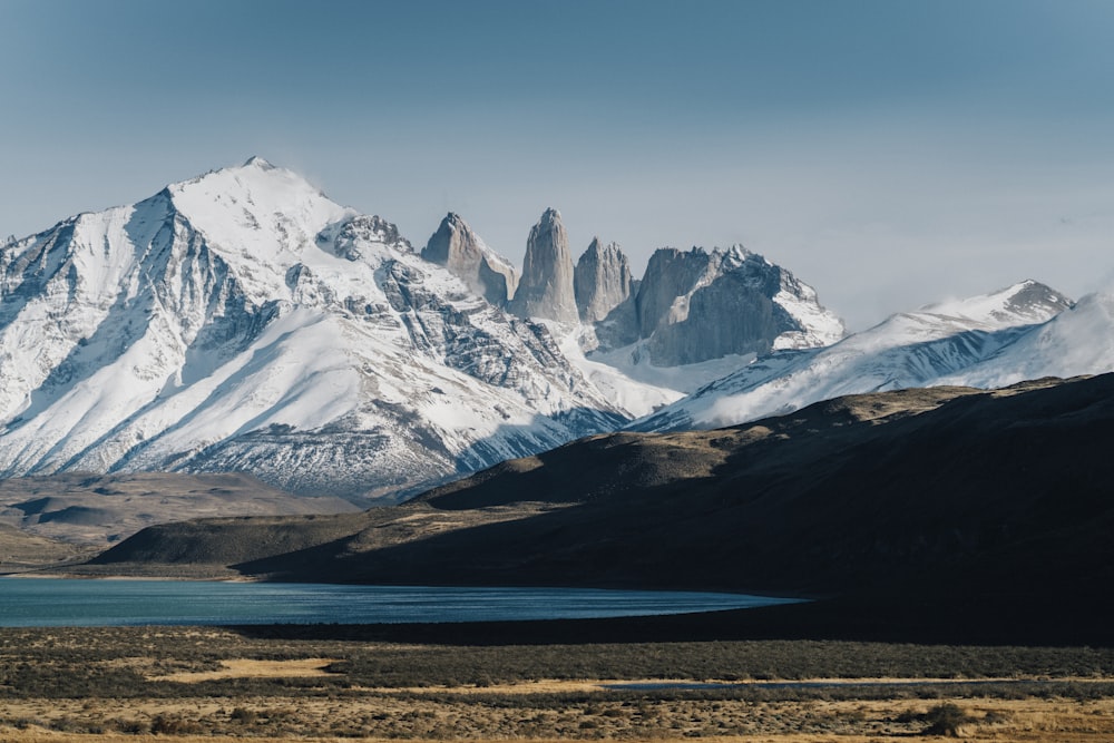 icy mountain scenery