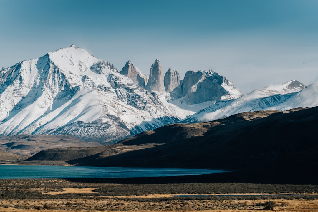 icy mountain scenery