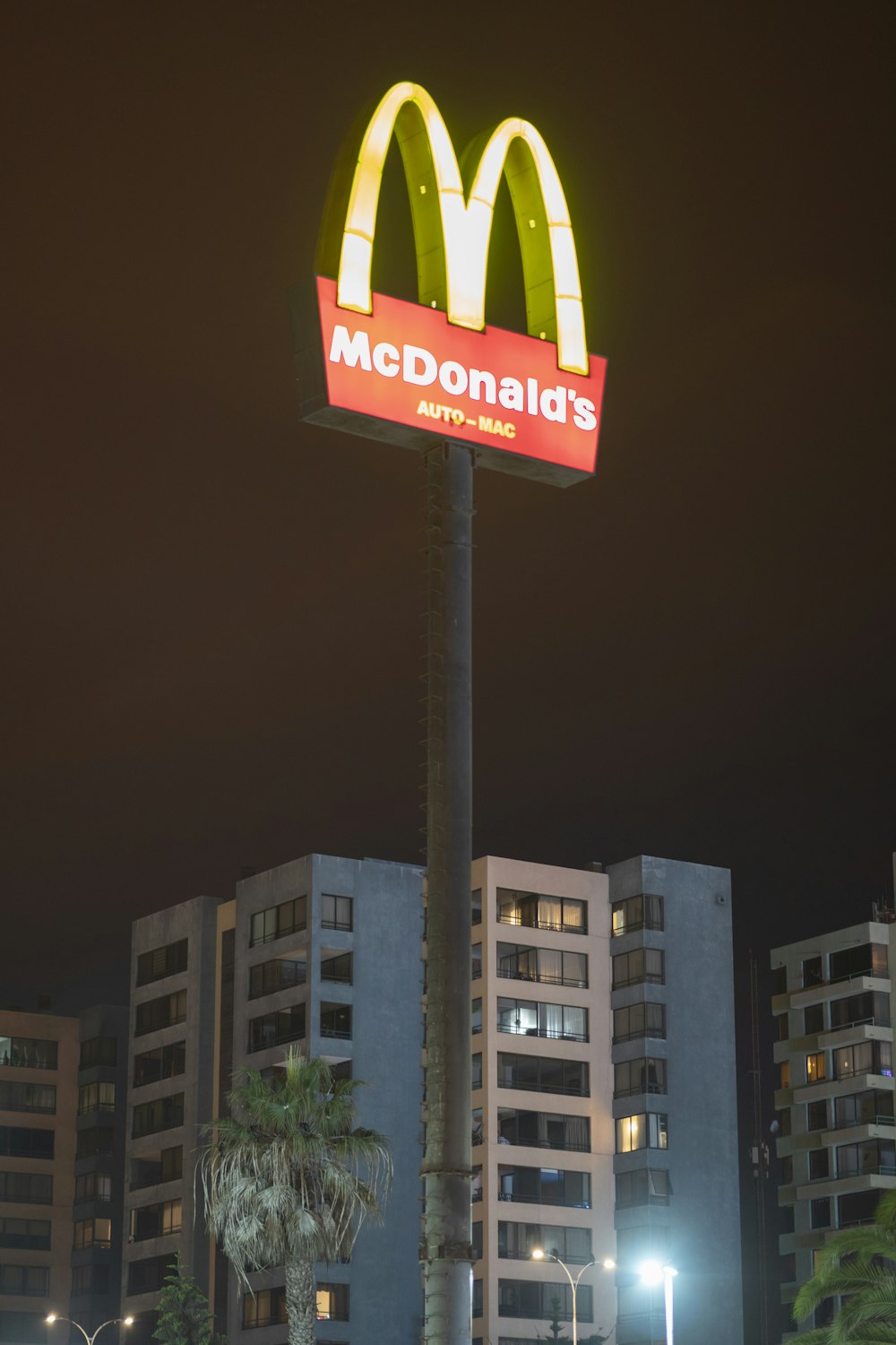 McDonald's LED signage