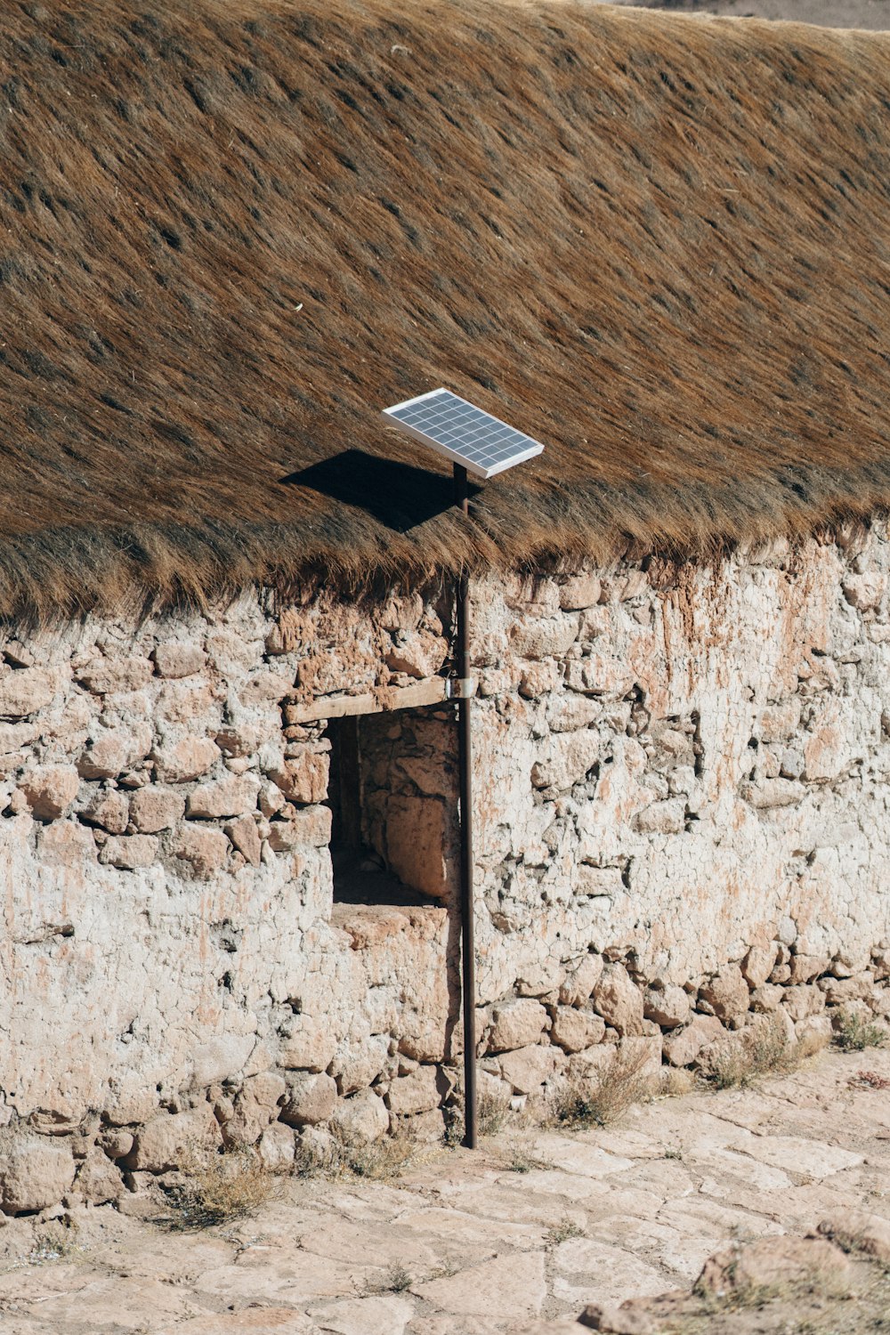 black and white solar panel